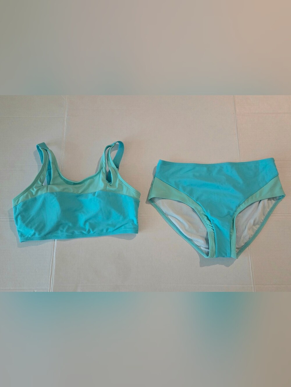 Girls' Aqua Two-Piece Swim Set - Teal